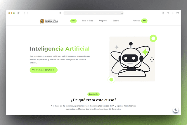 UNMSM IA - Landing Page image